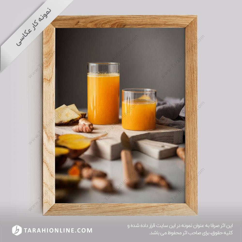 عکاسی از نوشیدنی ها - آب انبه طبیعی